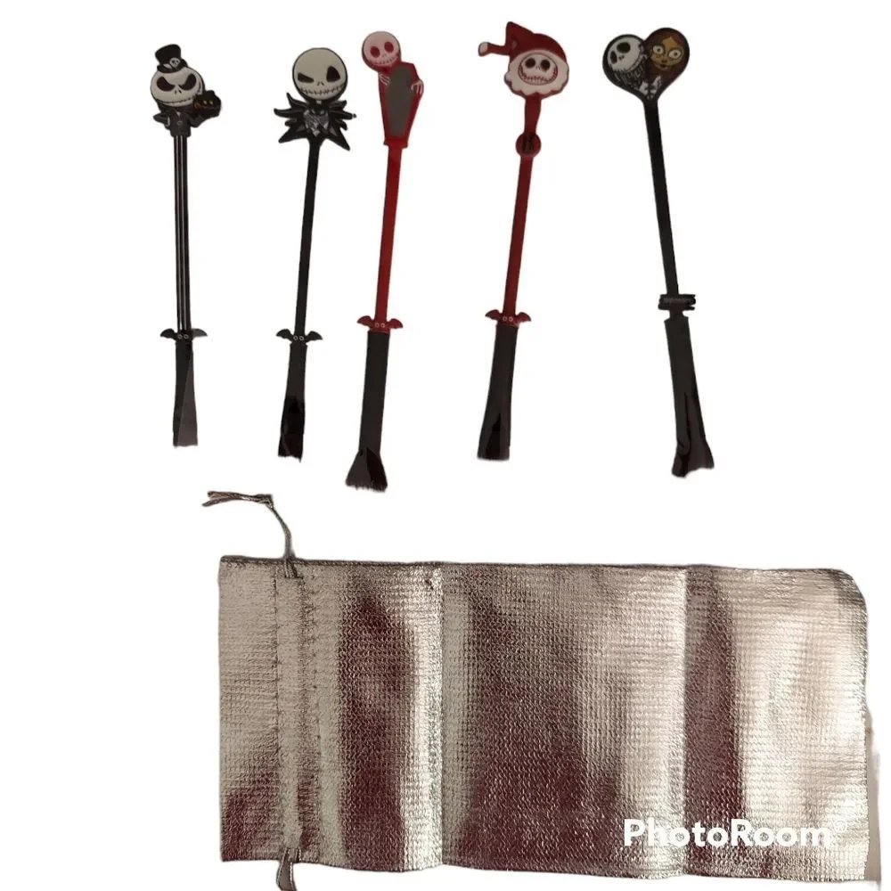 The Nightmare Before Christmas Makeup Brushes 5pcs Christmas Makeup Brush Set